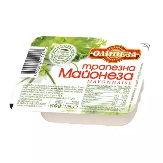 МАЙОНЕЗА ОЛИНЕЗА ТРАПЕЗНА 125