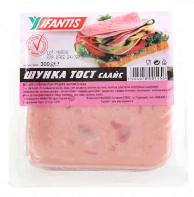 ШУНКА ТОСТ НАРЯЗ. ИФАНТИС 800ГР