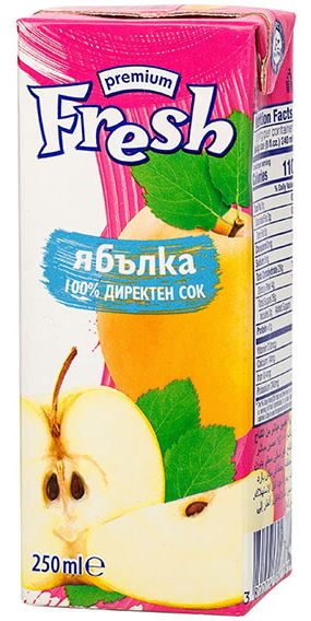 СОК ФРЕШ ЯБЪЛКА 250Г